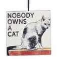 thumbnail image 2 of Cat Ornaments For Cat Lovers Set of 4 Wood Signs with Funny Sayings Kurt Adler, 2 of 5