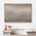 thumbnail image 2 of PixonSign Framed Canvas Print Wall Art Dark Brown Storm Cloud Landscape Abstract Shapes Illustrations Modern Art Decorative Minimal Relax/Calm for Living Room, Bedroom, Office - 24"x36" Natural, 2 of 5