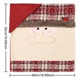 thumbnail image 3 of CXYYY Christmas Hat Snowflake Chair Cover Square Cartoon Santa Chair Slipcover, 3 of 4