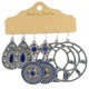 thumbnail image 1 of Pendientes colgantes de aleación étnica vintage para mujer, estilo bohemio, geométricos, en forma de abanico, H, 20936-2, 1 of 5