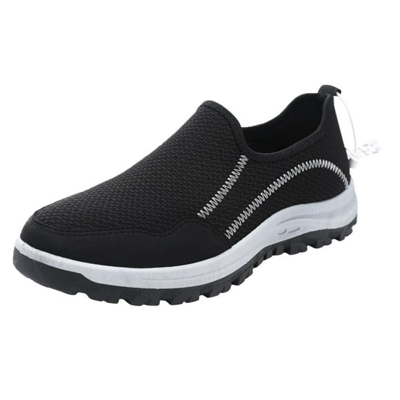 Ketyyh-chn99 Work Shoes Men 2024 Breathable Sneakers Fashion Pointed Toe Bright Lace Up Leather Wedding Shoes Business Shoes Black,10