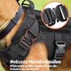 thumbnail image 4 of Arnés antitirones para perros medianos, arnés táctico para el pecho con asa y hebilla de metal, arnés de seguridad militar transpirable, chaleco acolchado ajustable para perros, L negro, 4 of 5