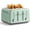 Green, variant on DT640 Retro 4 Slice Toaster, 7 Shade Settings, Extra Wide 1.5'' Slots, Stainless Toaster with Bagel Muffin Defrost Reheat Function,