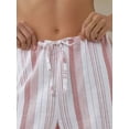 thumbnail image 3 of Wide Leg Striped Relaxed Fit Pants, 3 of 5