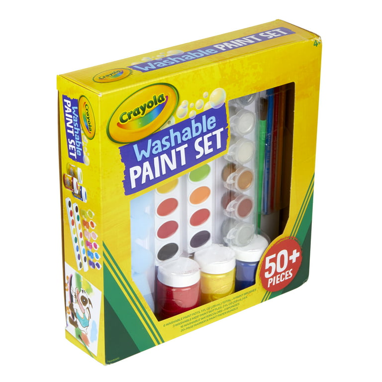 Crayola Kids Paint Set, Washable, Craft Supplies, Gift for Kids, Ages 3, 4,  5, 6, 7 [ Exclusive]