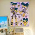 thumbnail image 1 of Tela de fondo de la serie Kawaii Sanrio Punk, tapiz de dibujos animados lindo, decoración para dormitorio de niña, tela colgante, 1 of 4