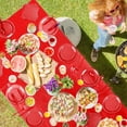 thumbnail image 3 of Juego de Vajilla para Fiestas Completo Rojo Adecuado para Bodas y Cumpleaños, 3 of 7