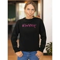 thumbnail image 2 of Mummy. Pink Lettering Sweatshirt Women -Image by Shutterstock, Female 3X-Large, 2 of 4