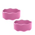 thumbnail image 1 of 2PC Kids Snack Boxes For School Personalized Baby Bottle Labels For Daycare Water Bottle Name Bands Customized Engraved Silicone Baby Reusable Bottle Straps Labels For Cups School 2PCS Pink, 1 of 6