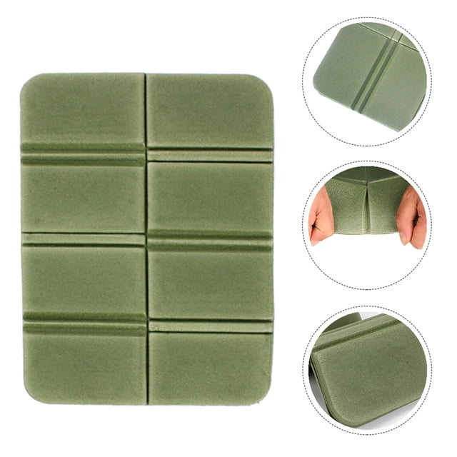 RENACLIPY 1Jgo Colchonetas Para Sentarse Resistentes Para Camping Y Playa Verde Plegables Y Portátiles