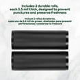 thumbnail image 2 of Vacuum Seal Rolls 11" x 25' 2 Pack (50 Feet Total) (Black and Clear) 5.5 Mil - BPA Free Commerical Grade Food Saver for Storage, Sous Vide, Meal Prep Sealer Bag, 2 of 5