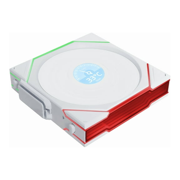 Lian-Li UNI FAN TL Wireless 1.6" LCD 120mm ARGB Case Fan with Reverse Blade, White