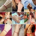 thumbnail image 6 of Manunclaims 7 Knots Summer String Bracelets Red Bracelet Red Cord Bracelet Adjustable Kabbalah Red Knot String Bracelet Amulet for Evil Eye and Good Luck for Men Women Friendship 2/6 Pcs, 6 of 7