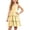 Yellow, variant on FAIWAD Girls Sleeveless Tiered Dress Spaghetti Strap Ruched Layered Ruffle Summer Dresses Cute Flowy Princess Dress