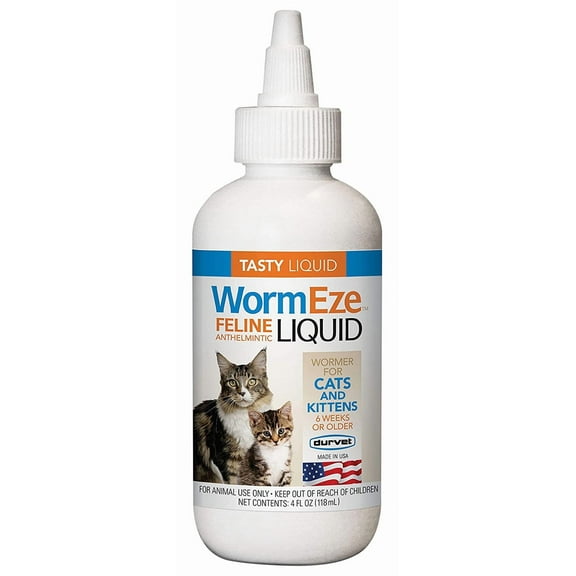 Durvet WormEze Cat/kitten Dewormer - Liquid 4 fl oz