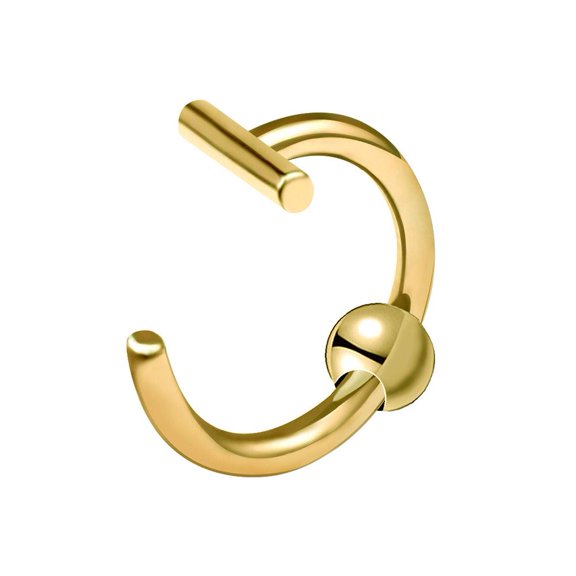 Fake Spring Clip On Lip Rings and Nose Rings for Body Piercing Look Suitable for Costume Parties