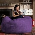 thumbnail image 4 of Puff Cama Queen Size 2 en 1 Baggy Morado 180 x 150 cm Baggy Puff Baggy 2 Bed Queen Purple 180 x 150 cm, 4 of 4
