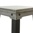 thumbnail image 3 of OSP Home Furnishings New Hampshire 30" Bar Stool in Brushed Silver Finish and Frosted Black Base K/D, 3 of 3