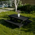 thumbnail image 2 of Wildridge Heritage Child's Picnic Table, Black - Outdoor Weather Resistant HDPE Picnic Table for Patio, Porch, Deck, Lawn, 2 of 4