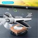 thumbnail image 2 of Ambientador de coche, energía Solar, purificador de aire, avión dinámico, decoración de Base de madera, 2 of 5