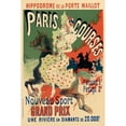 thumbnail image 3 of Cheret, Jules 17x24 Black Modern Framed Museum Art Print Titled - Paris Courses, 3 of 5