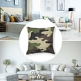 thumbnail image 5 of BANET  Pillow Cases Fashion Black Brown Green Camo Seamless Pattern Pack of 2,Decorative Throw Pillow Covers for Couch Bedroom Living for Girl Boy  20x20in, 5 of 7