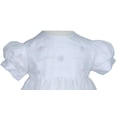 thumbnail image 3 of Christening Day Baby Girls White Fully Lined Sheer Organza Gown, 3m - 24m, 3 of 6