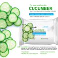 thumbnail image 2 of Toallitas limpiadoras desmaquillantes Epielle Cucumber, paquete de 30 x 6, 2 of 5