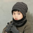 thumbnail image 7 of Godderr 3Pcs Kids Boys Girls Beanie Hat and Glove Scarf Set, Toddler Fleece Lining Winter Hat Winter Scarf Winter Gloves Set Baby Winter Warm Knitted Cap Set for 3-10Y, 7 of 7
