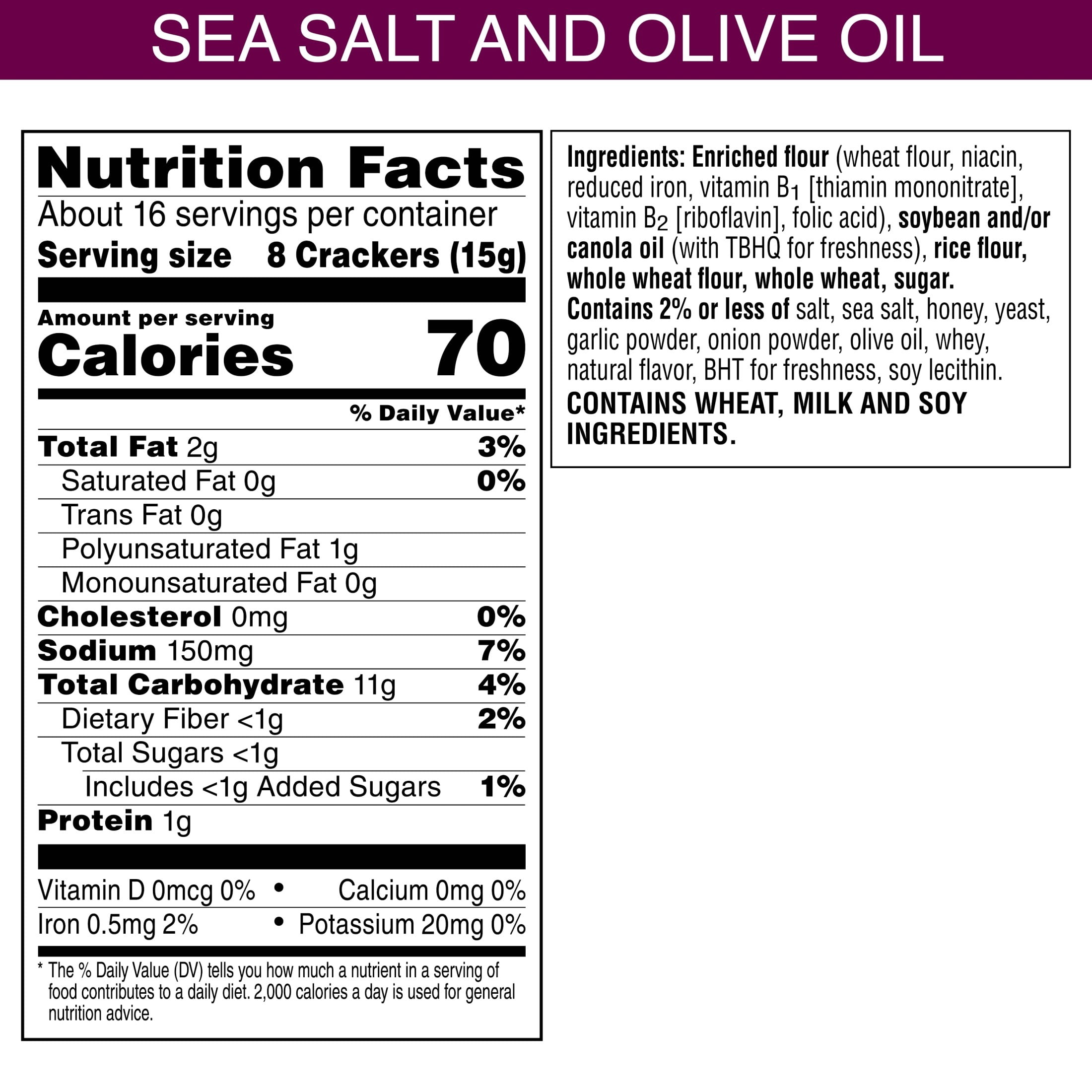 (2 pack) Toasteds Flatbreads Sea Salt and Olive Oil Crackers, Party Snacks, 8.7 oz