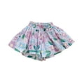 thumbnail image 2 of Herrnalise Toddler Baby Girls Pleated Casual Skirts High Waisted Athletic with Pockets Shorts Running Workout Clothes Printed Florals Short Skirts （2-8Years), 2 of 7