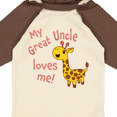 thumbnail image 4 of Inktastic My Great Uncle Loves Me- Cute Giraffe Boys or Girls Long Sleeve Baby Bodysuit, 4 of 5