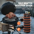 thumbnail image 2 of KFFKFF Gas Cylinder Insulation Wrap, Suitable for 100 lbs Gas Containers, 280W Propane Warmer, Stable Inbuilt Thermostat with Maximum Temperature of 90 ℉, Robust Water-Resistant Oxford Material, 2 of 9