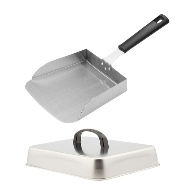 Burger Cobertura Rectangular para Hamburguesa Domo Fundidor de Queso Tapa de Acero Inoxidable Accesorio para Plancha Función Resistente al Calor Adecuada para Cocina Restaurante Picnic