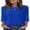 Royal Blue, variant on Womens Tunic Tops 3/4 Length Sleeve Blouses for Spring Summer Business Casual Side Slit Crewneck Outfits