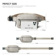 thumbnail image 3 of LATMAP 2L Fanny Pack For Women, PU Leather Waist Bag for Hiking Travel, 3 of 7