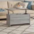 thumbnail image 1 of vidaXL Coffee Table Grey Sonoma 102x55.5x52.5 cm Engineered Wood, 1 of 5