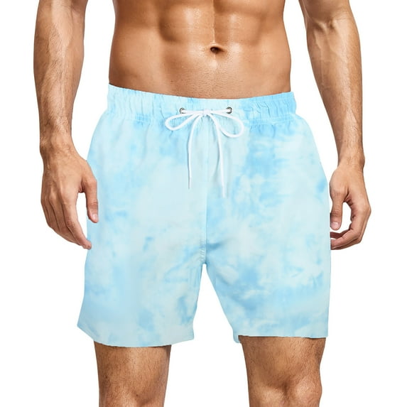 IROINNID Men's Summer Plus Size Quick Dry Elastic Casual Bermuda Beach Shorts