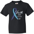 thumbnail image 3 of Inktastic Faith over Fear Hydrocephalus Awareness with Blue Ribbon Youth T-Shirt, 3 of 5