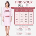 thumbnail image 7 of Casual Nights - Flannel Floral Long Sleeve Nightgowns for Women, Soft Lightweight Cotton & Lace Trim, Comfortable Lounging, Flower Pink Medium, 7 of 7