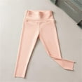 thumbnail image 5 of Akiihool Leggings for Girls Girls Cotton Leggings Kids High Waist Bell Bottoms Leggings Boot Cut Yoga Pants for Girls (Pink,5-6 Years), 5 of 8