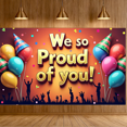 thumbnail image 7 of LUUFILx Congratulations Celebration Backdrop Background Banner Balloons Party Supplies Decorations Inspirational Event Photography Props Graduation Achievement, 7 of 7