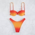 thumbnail image 3 of Traje de baño bikini con tirantes finos, traje de baño bikini para mujer Traje de baño bikini con tirantes finos degradados Traje de baño bikini para mujer Fiabilidad excepcional, 3 of 8
