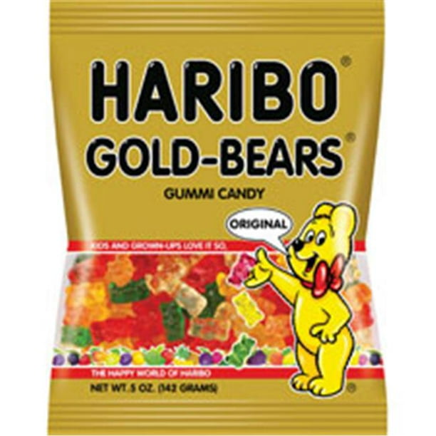 HARIBO GoldBears Gummi Candy Lemon, Orange, Pineapple, Raspberry