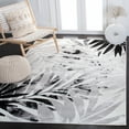thumbnail image 2 of SAFAVIEH Skyler Bosworth Leaves Area Rug, Ivory/Black, 9' x 12', 2 of 8