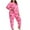 Pink, variant on zbxnLI Plus Size Pajama Set for Women Heart Graphic Sleepwear Tee Tops and Pants Ladies Lounge Sets