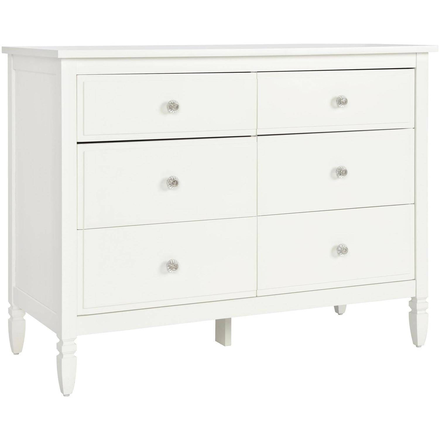 Better Homes and Gardens Lillian 6-Drawer Dresser, White - Walmart.com ...