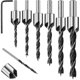 thumbnail image 2 of Countersink Drill Bit Set, 8pcs HSS 5 Flute Woodworking Countersink Heart Drill Bits Chamfer Cutter 3-10mm, 2 of 5