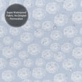 thumbnail image 5 of Shower Curtain, Abstract white flower Waterproof Fabric Plastic Shower Curtain, Drying Fast Bathroom Curtain with 9 Buttonholes, Ruffle Shower Curtain 60x72in, 5 of 8