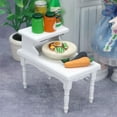 thumbnail image 4 of 1Pc Miniature Wooden Tea Table Simulation Mini House Accessory White, 4 of 8